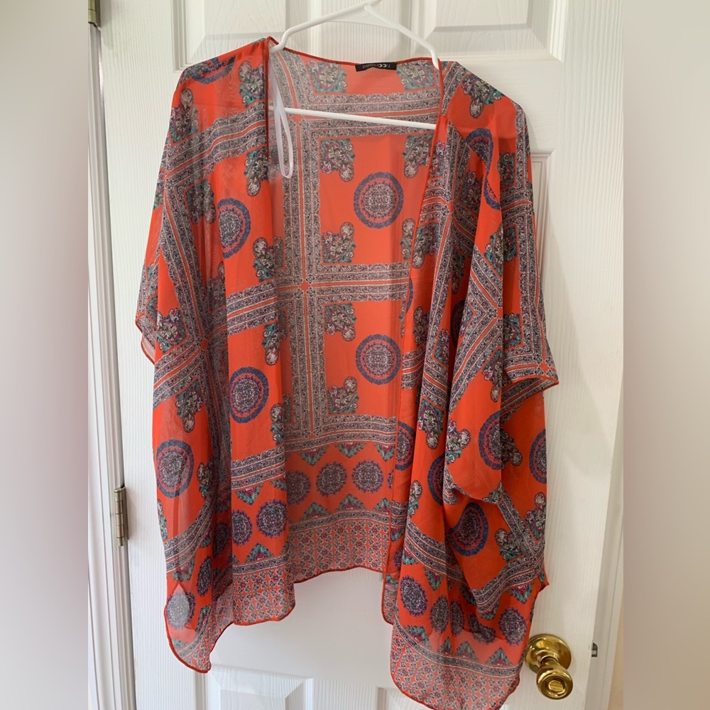 Papermoon Wrap, Size L, Orange & Print